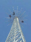 Antennen-Guy Wire Tower Lattice Triangles des Stahl-30m dreieckiger Mast
