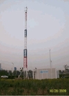 20m - 32m roter und weißer Rapid Deployment Tower 20'' Raumteleskop