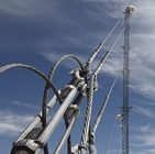 Galvanisierter Telekommunikation Guyed-Mast-Turm