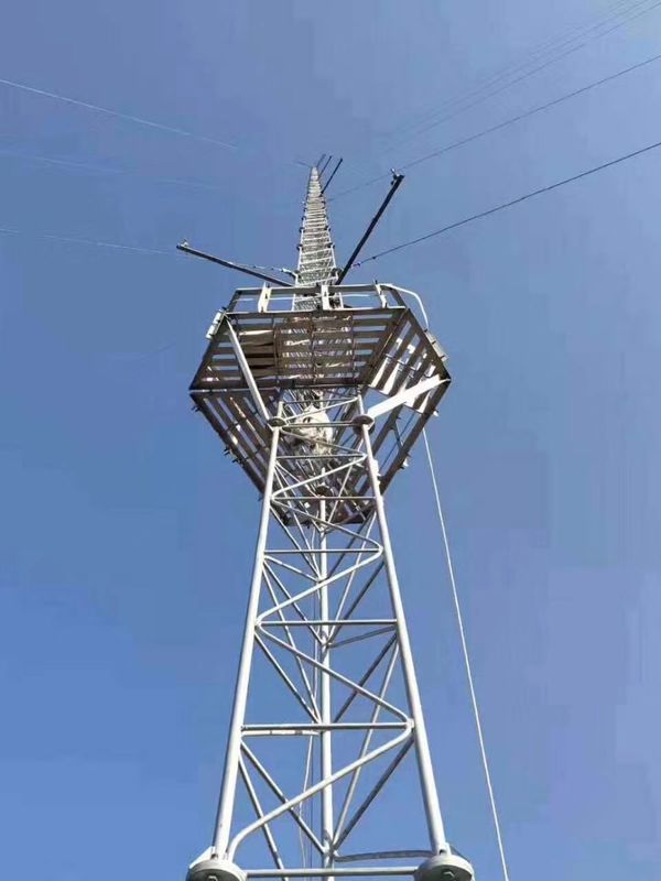 50m elektrischer Kommunikations-Mast Guyed-Gittermast