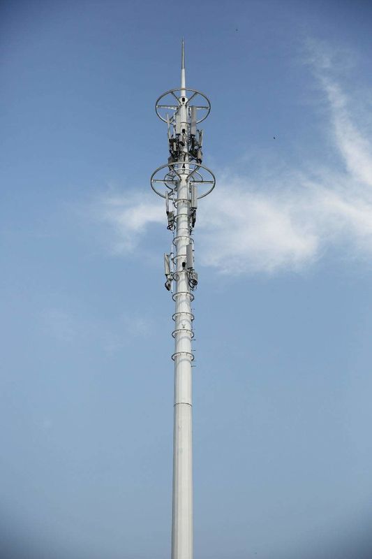 Abschnitt-Gleitverbindung galvanisierte Oberfläche der Telekommunikations-36m Röhrenstahldes turm-4