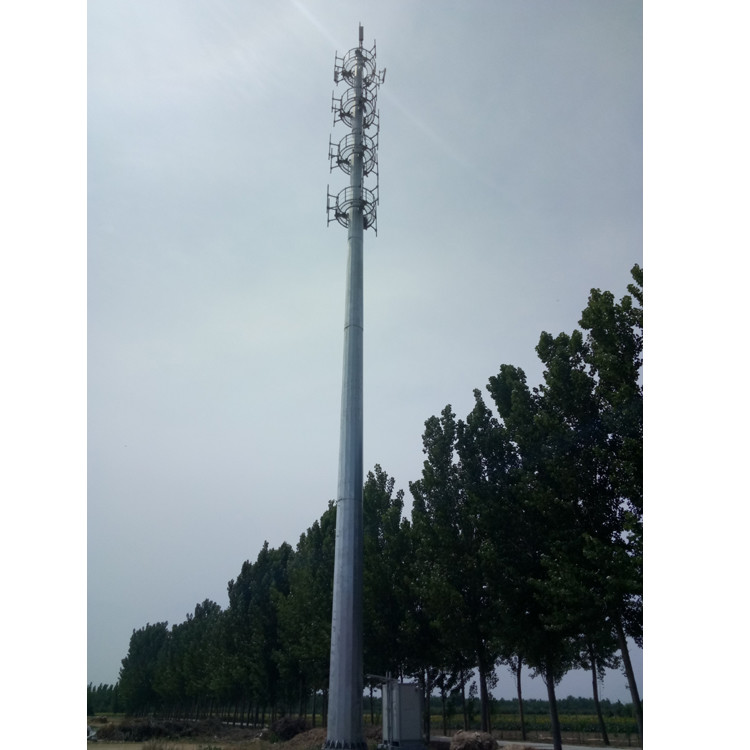 Galvanisierte einröhrige Monopole Stahl- Turm-Kommunikation Röhren-30m/S